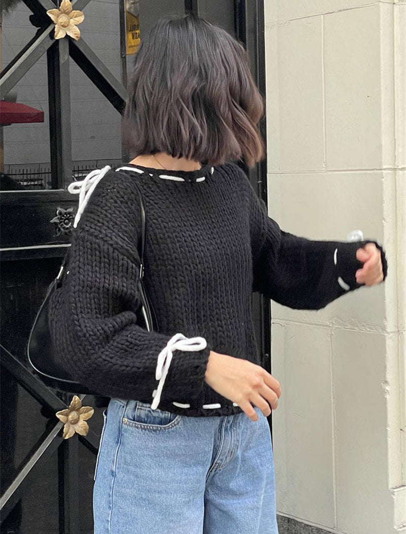 Ribbon Knit Sweater