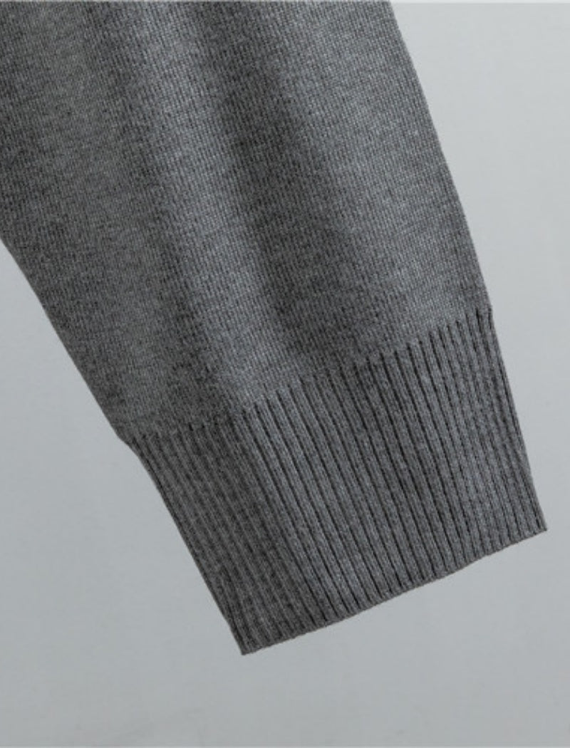 Two-Piece Knit Lounge Set with Contrast Trim