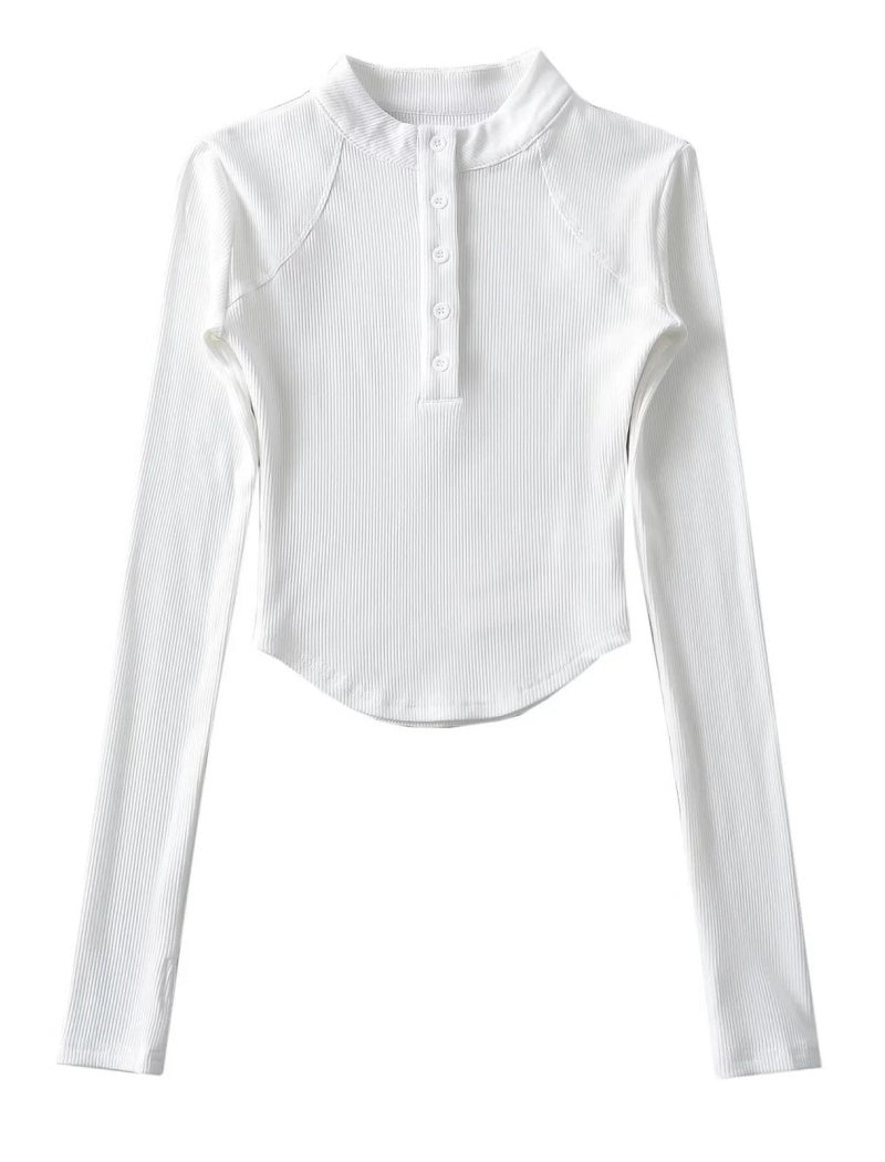 Ribbed Slim Fit Thumbhole Top