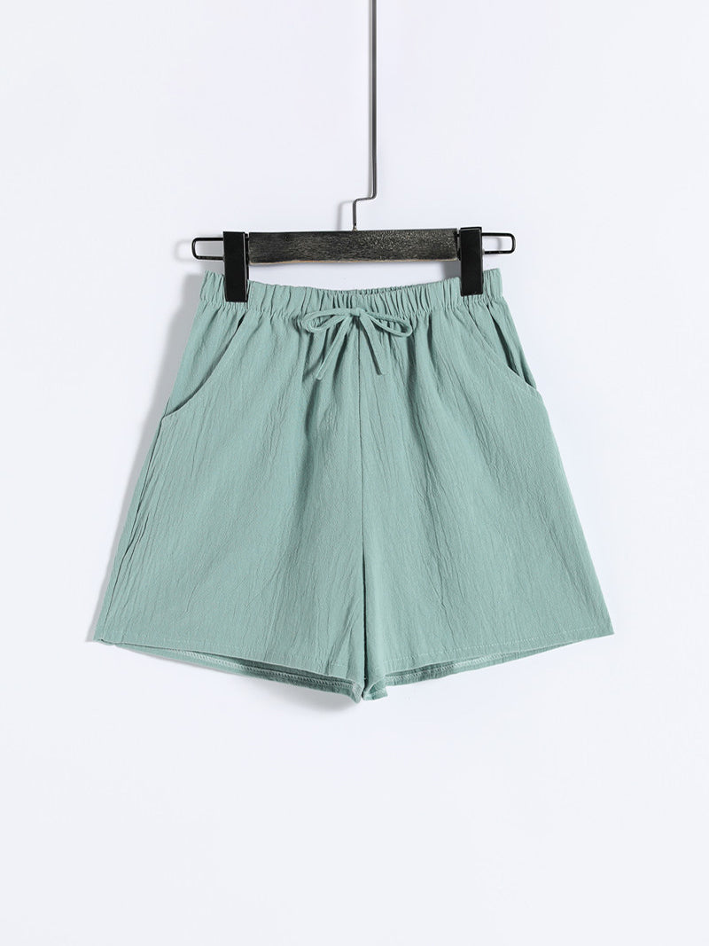 Drawstring Waist Casual Shorts