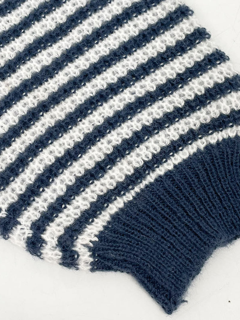 Striped Off-Shoulder Sweater