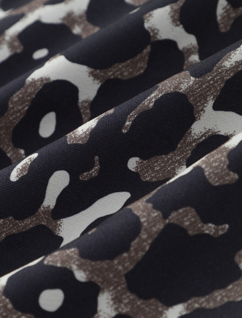 Leopard Print Puffer Jacket