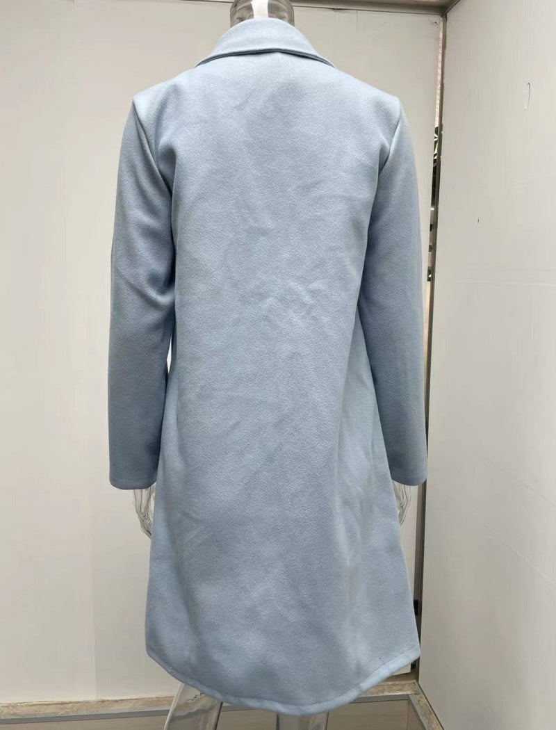 Tailored Longline Button-Up Coat