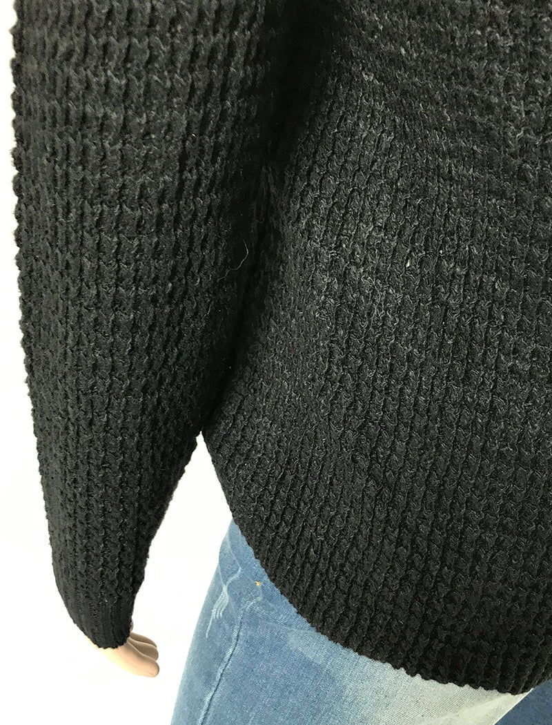 Off-Shoulder Knit Sweater