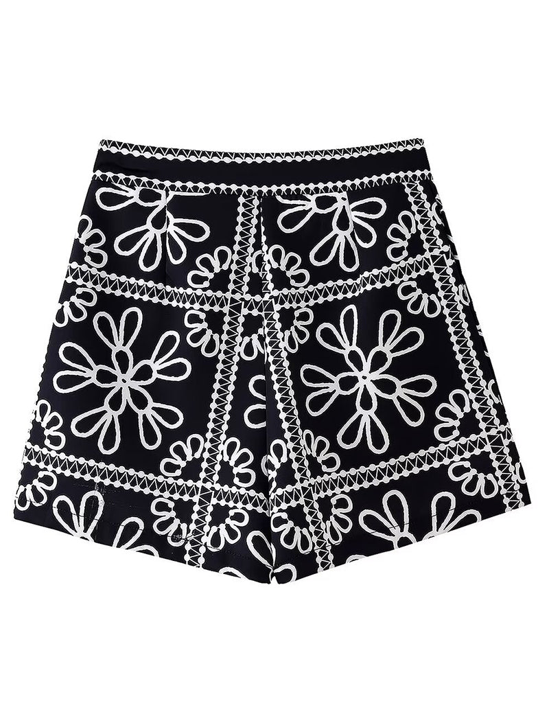 Floral Jacket and Shorts Set