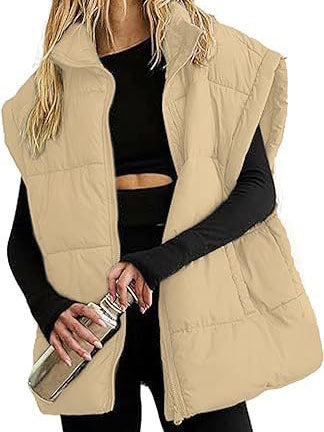 Sleeveless Quilted Puffer Vest
