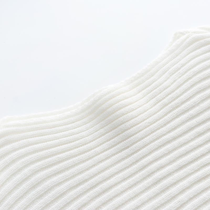 Solid Color Knit Sweater Loose Fit