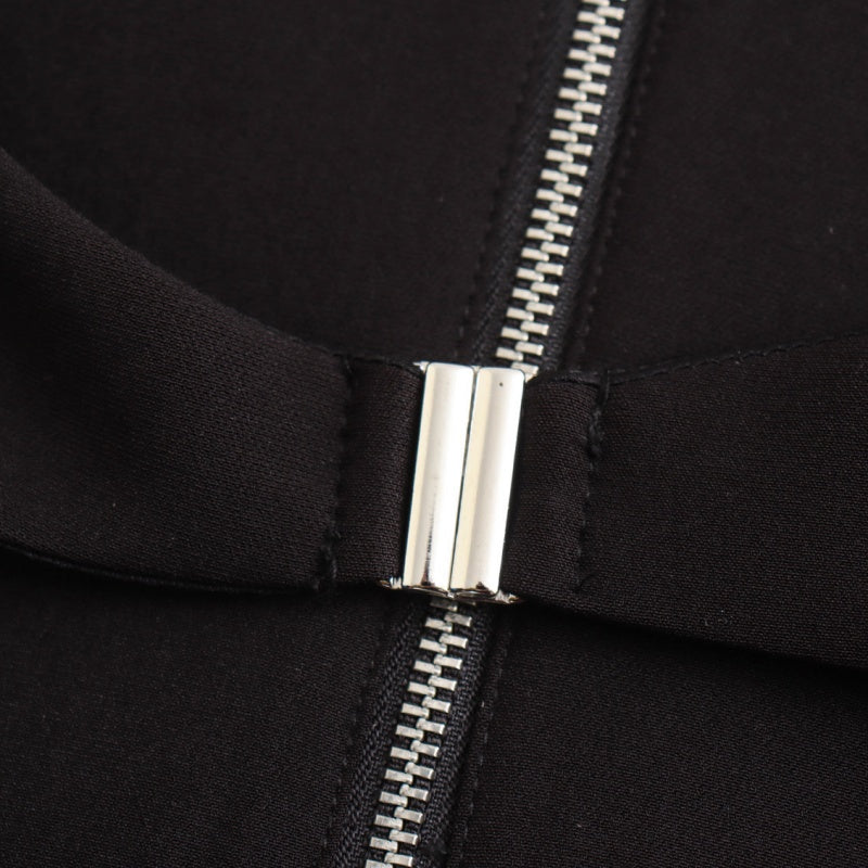 Zip-Up Tailored Halter Vest