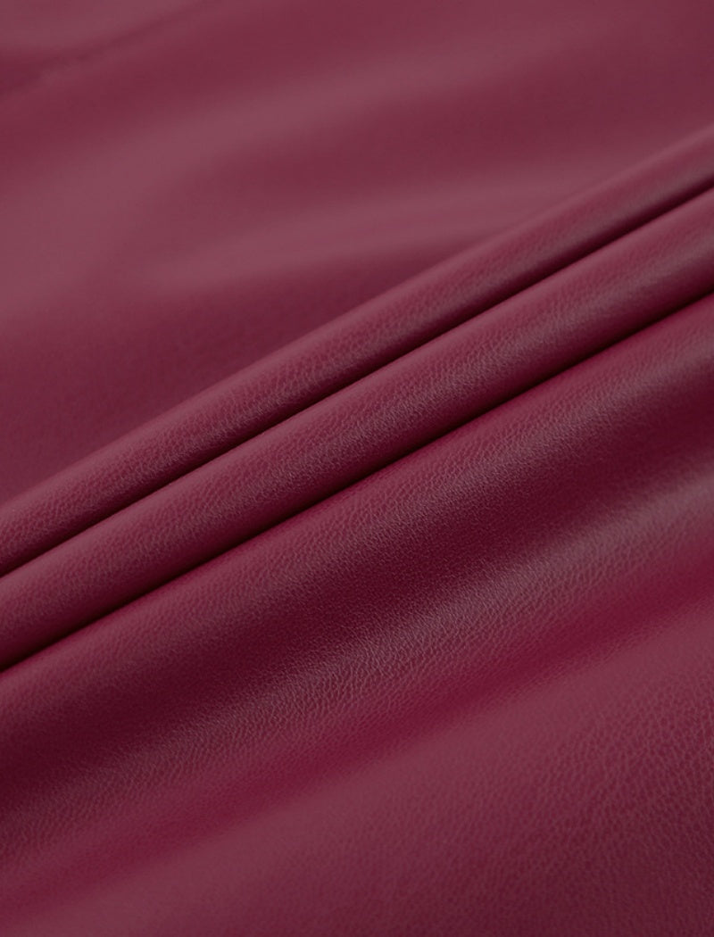 High-Waisted Midi Skirt with Elastic Waistband