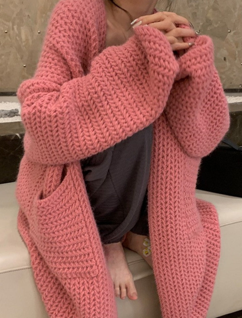 Twist Solid Knit Cardigan