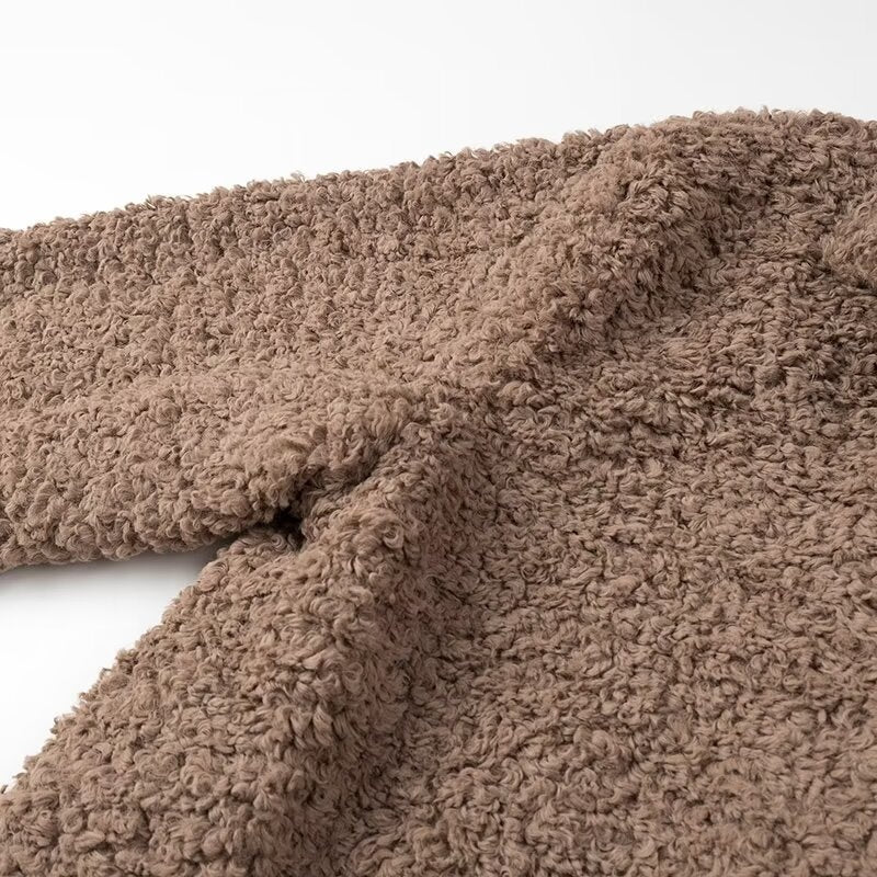 Oversized Faux Fur Jacket with Soft Texture