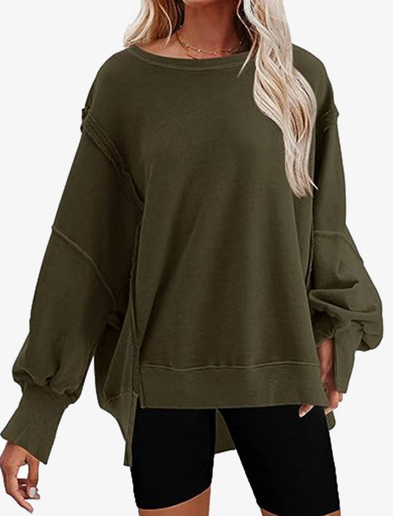 Oversized Long-Sleeve Pullover