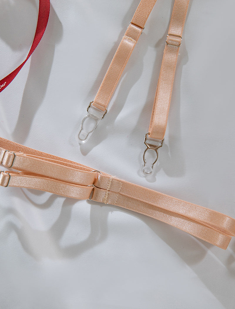 Mesh Shaping Bra & Panty 4 Pieces Set