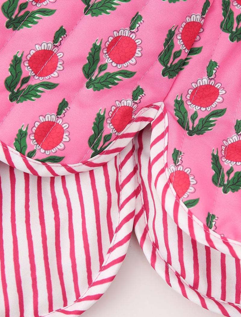 Floral Print V-Neck Jacket