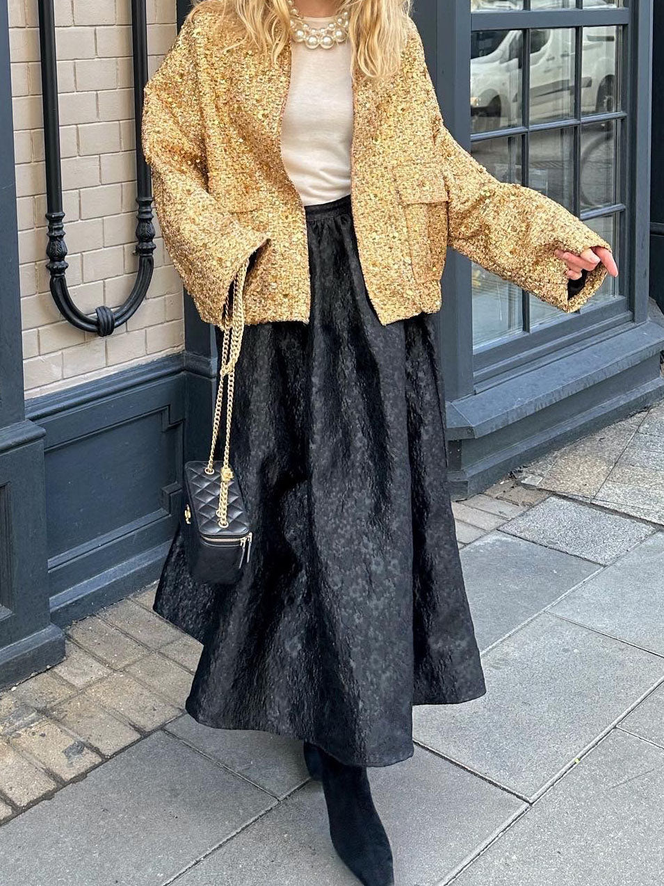 Shimmer Bomber Jacket