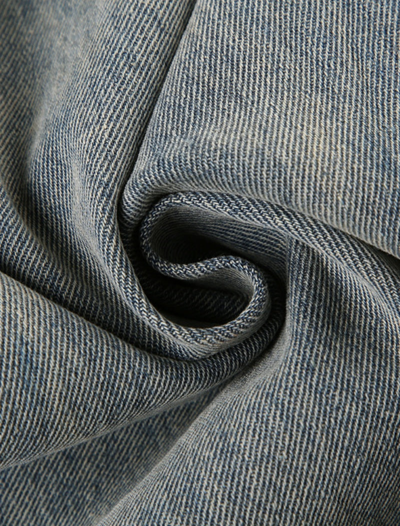 Wide-Leg Vintage Denim Jeans