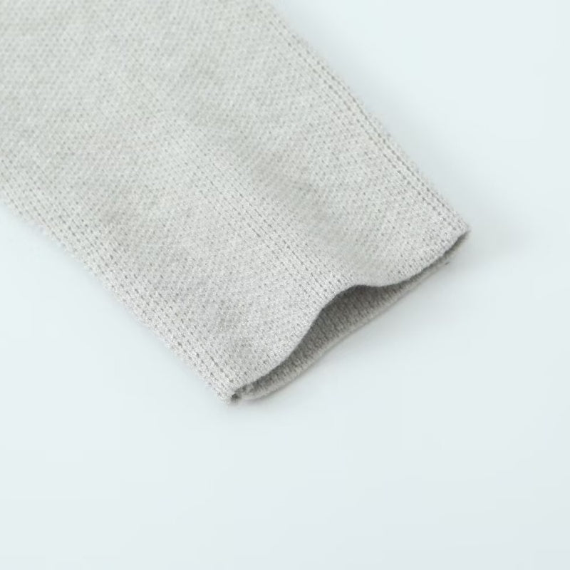 Collared Open-Front Knit Cardigan