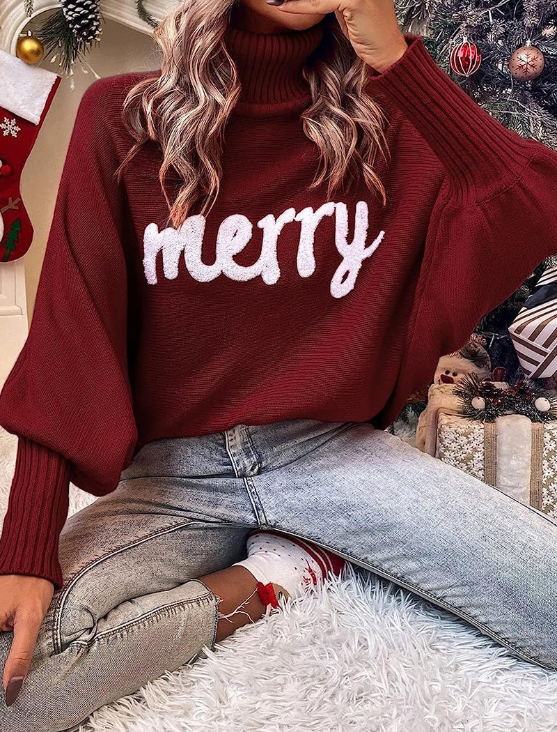 Oversized "Merry" Turtleneck Sweater