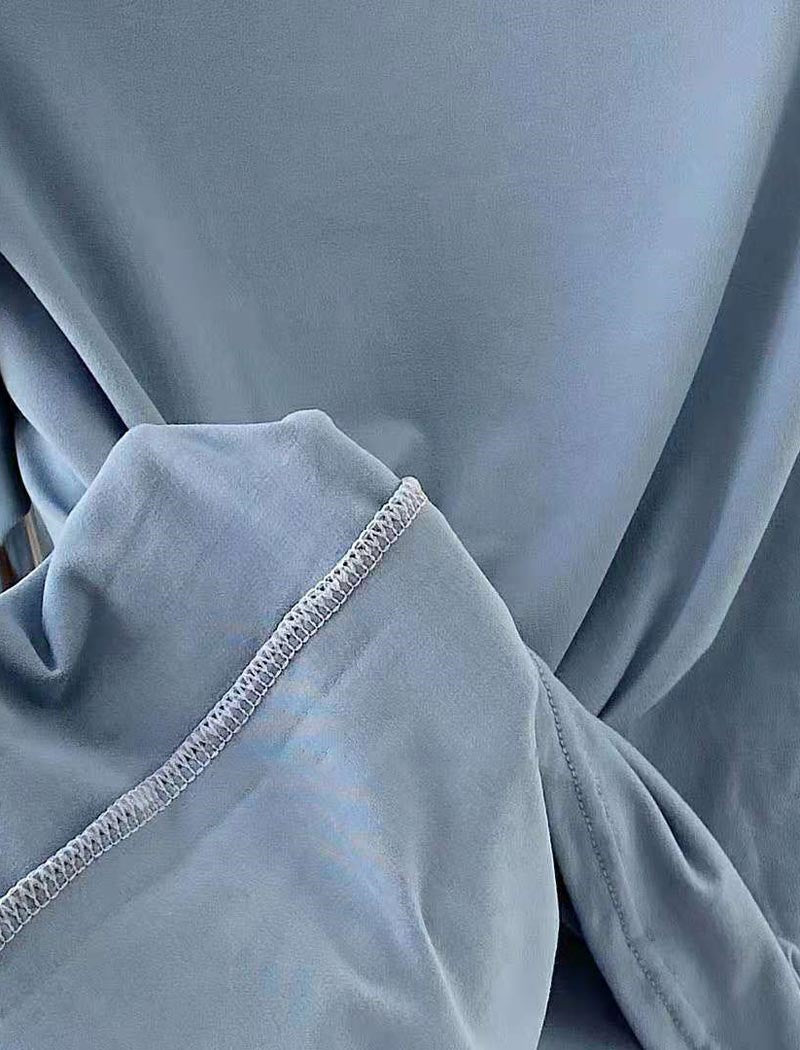 High-Neck Long-Sleeve Basic Top