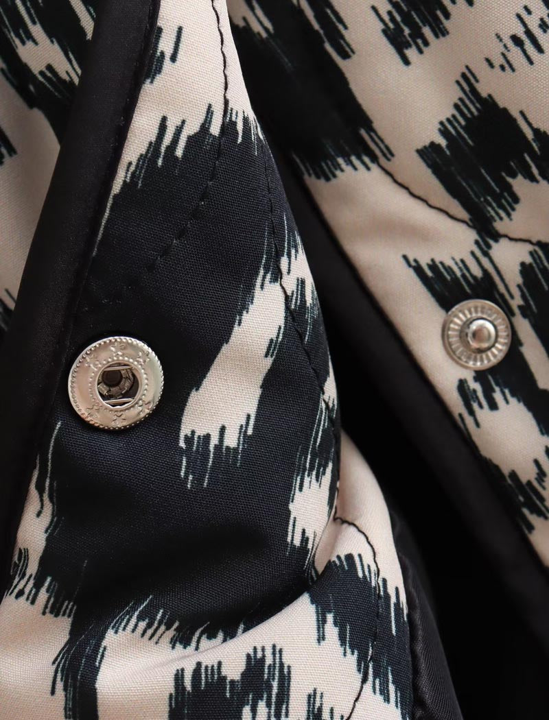 Quilted Graphic Jacket