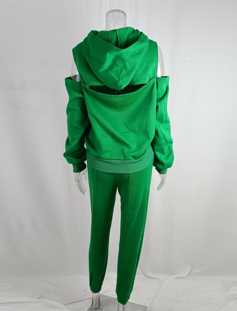 Cropped Hoodie and Jogger Set