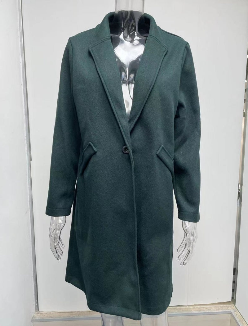 Tailored Longline Button-Up Coat
