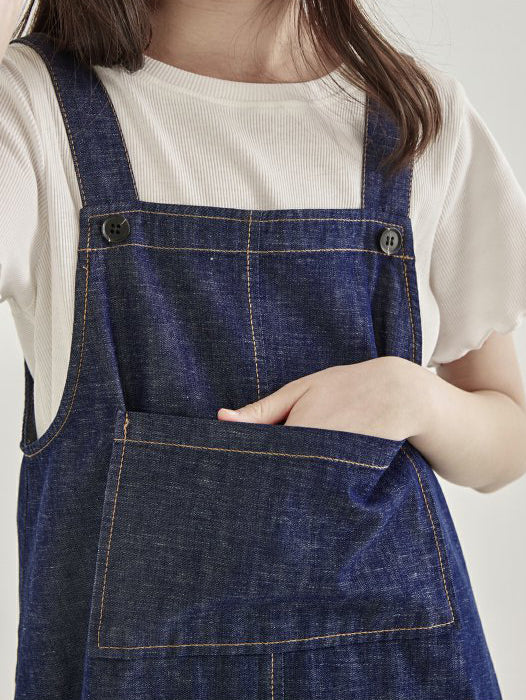 Ruffle Denim Mini Dress