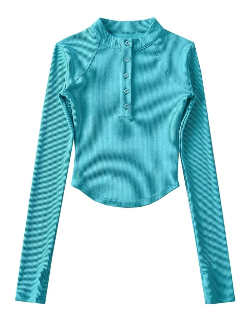 Ribbed Slim Fit Thumbhole Top