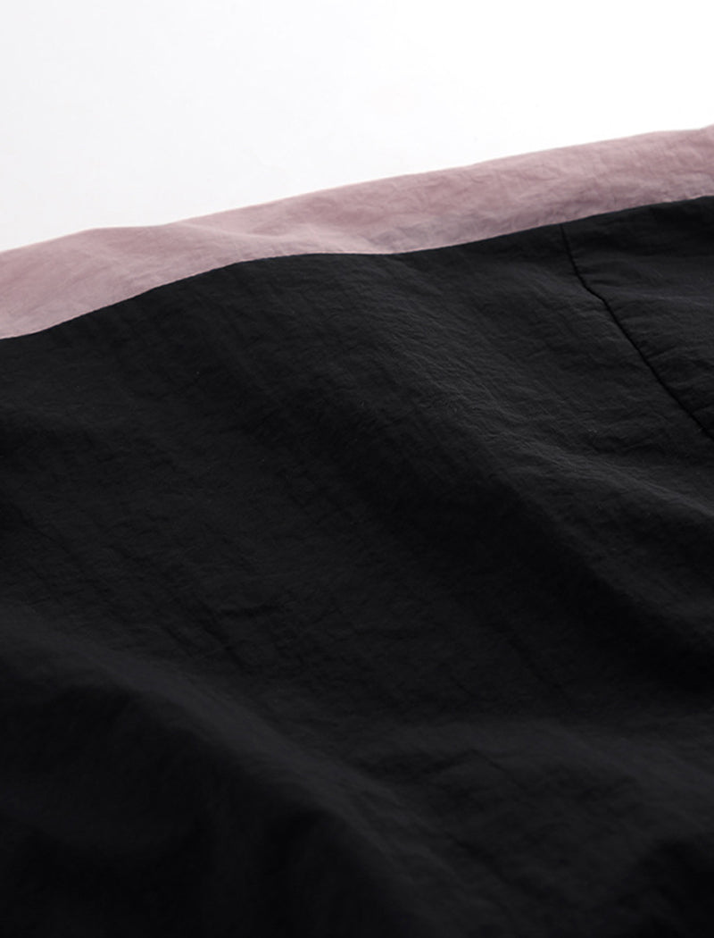 Color-Block Sporty Jacket and Pants Set