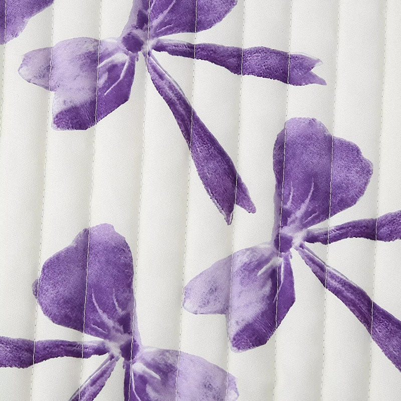 Bow Print Quilted Jacket