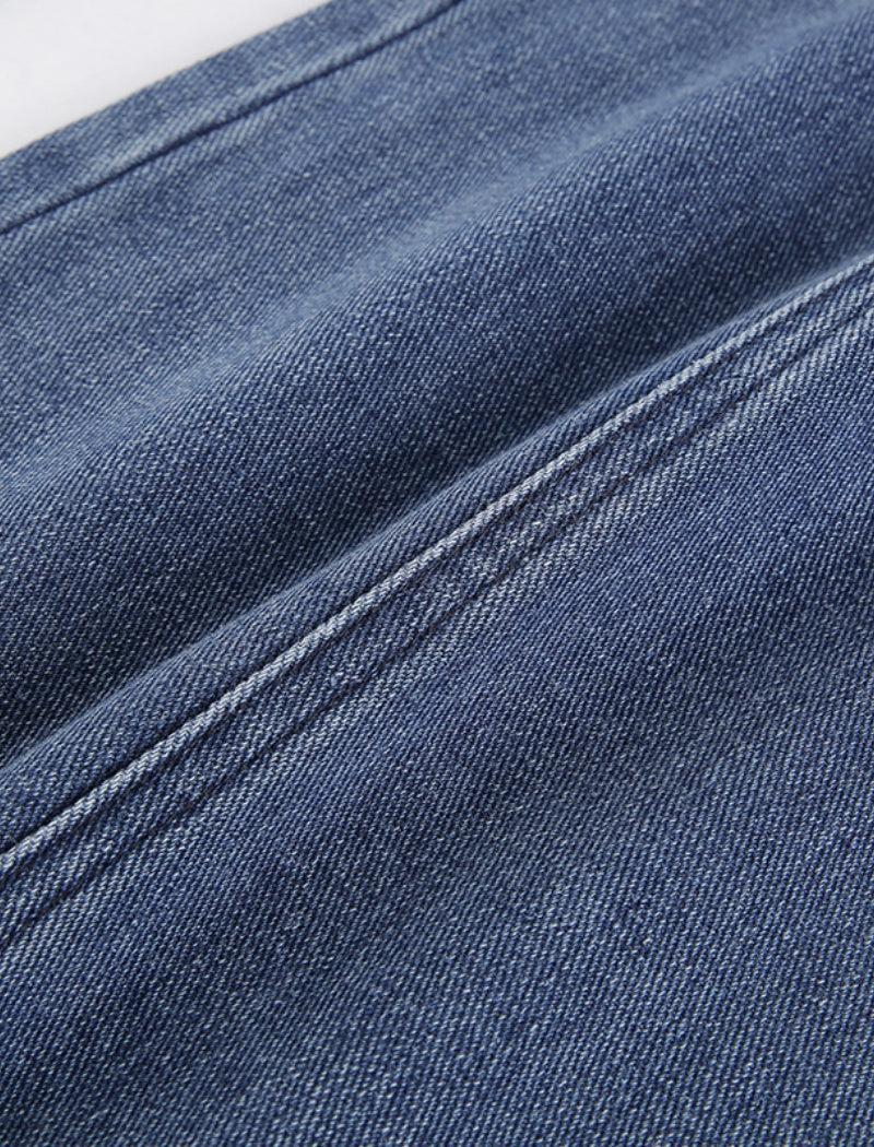 Denim High-Waisted Wide-Leg Jeans