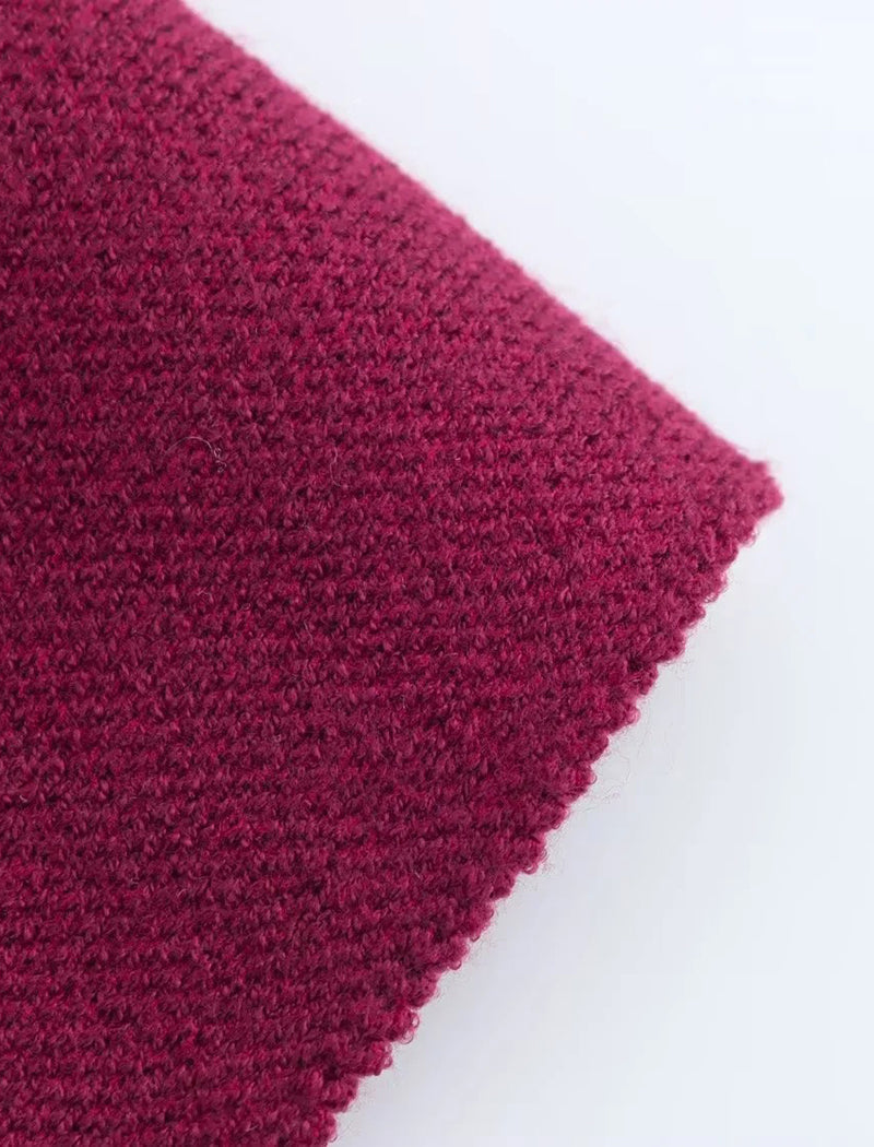 Cape Style Knit Coat