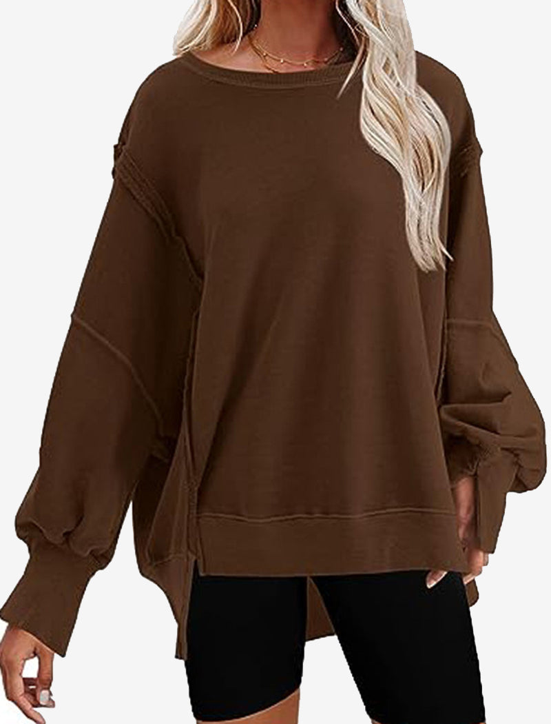 Oversized Long-Sleeve Pullover