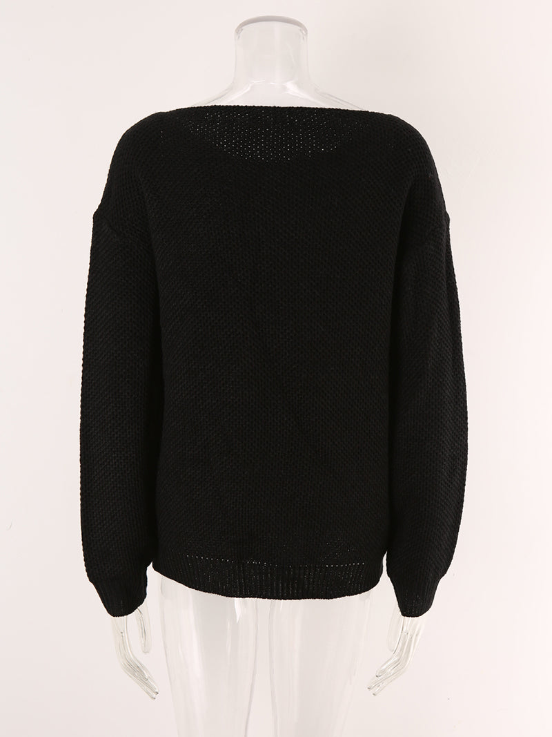 Solid Pocketed Sweater