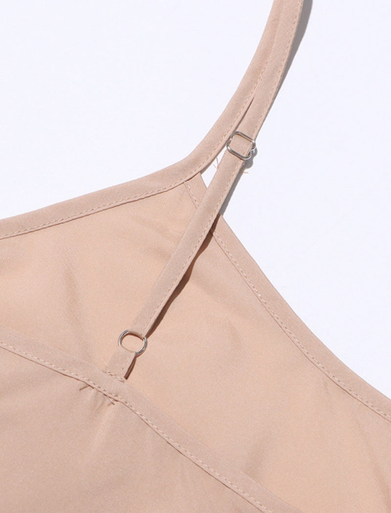 Lace-Trimmed Flowing Gown