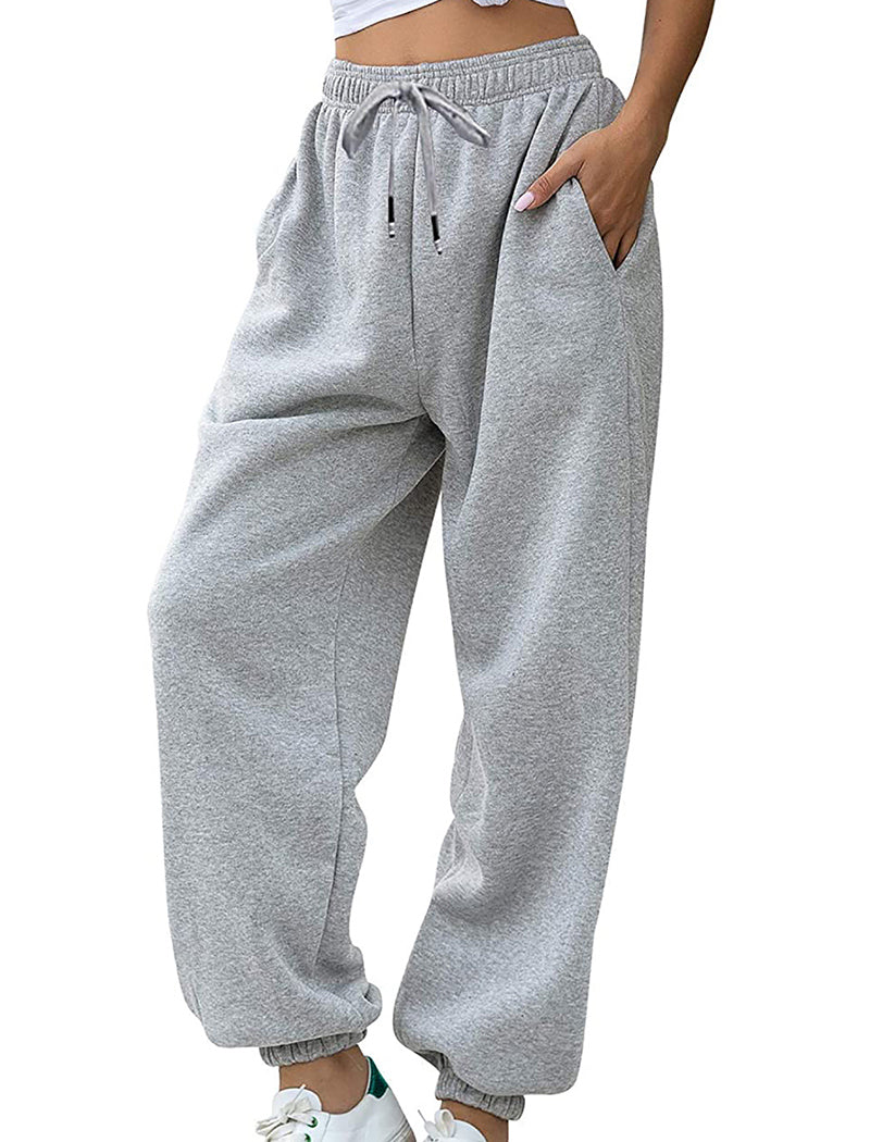 Elastic Waist Loose Fit Jogger Pants