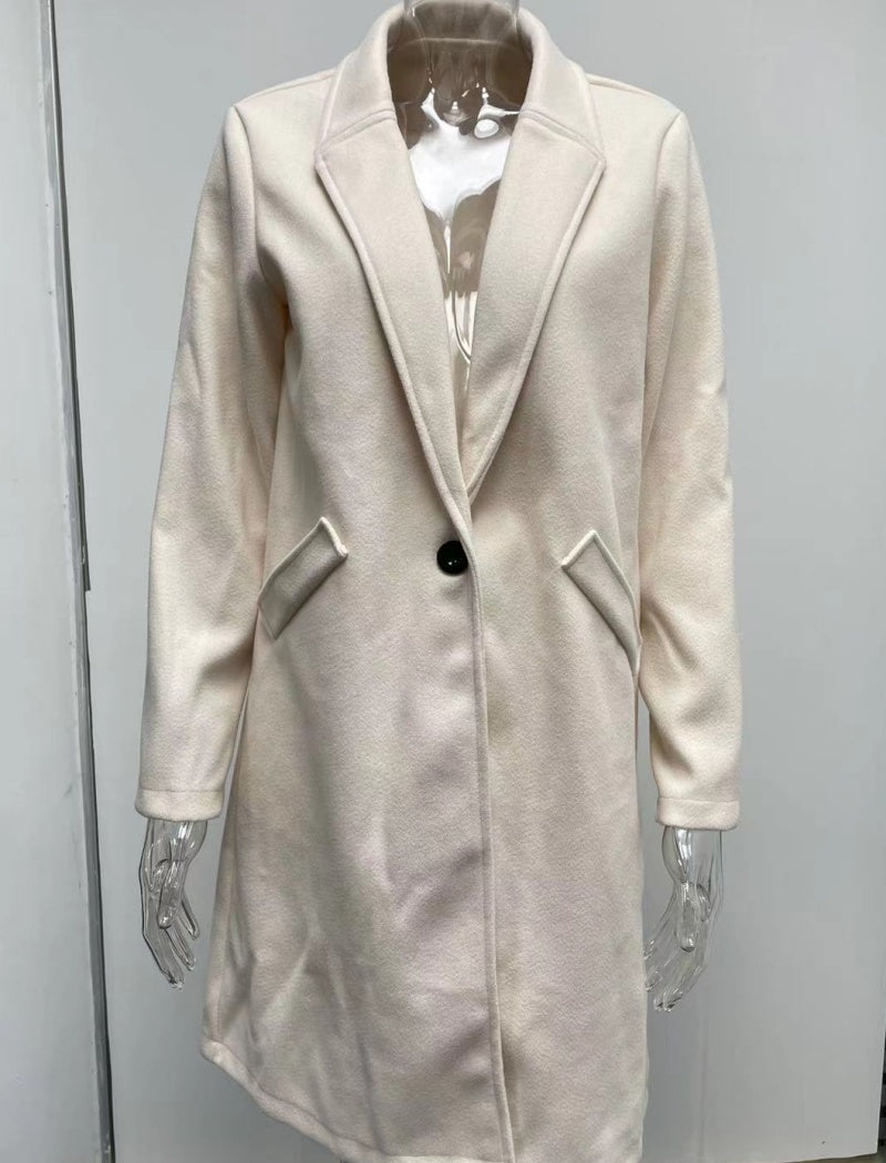 Tailored Longline Button-Up Coat