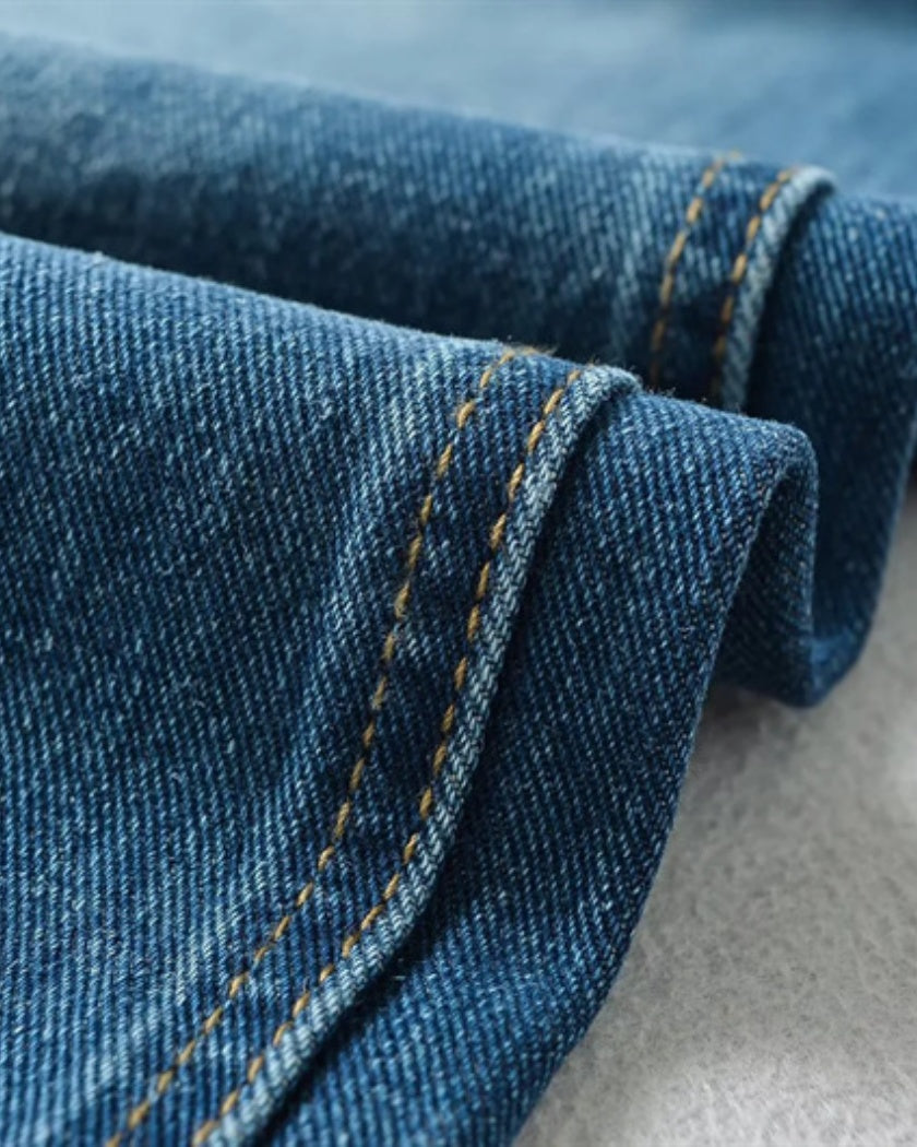 High-Rise Patchwork Jeans