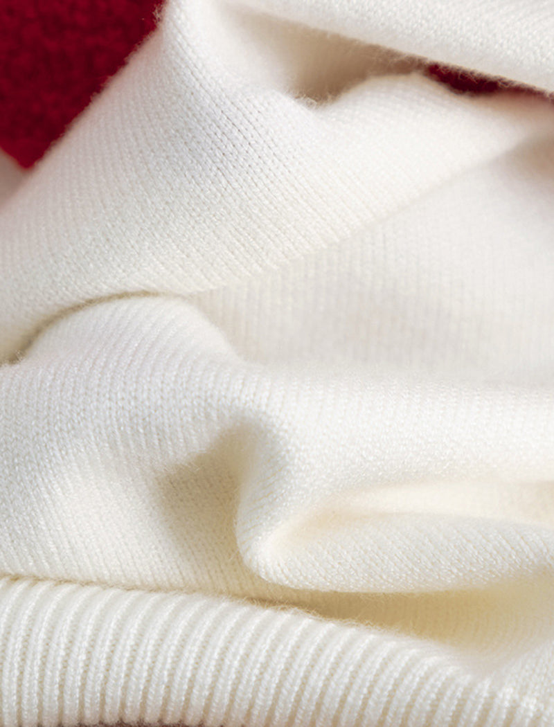 Oversized Heart Knit Pullover