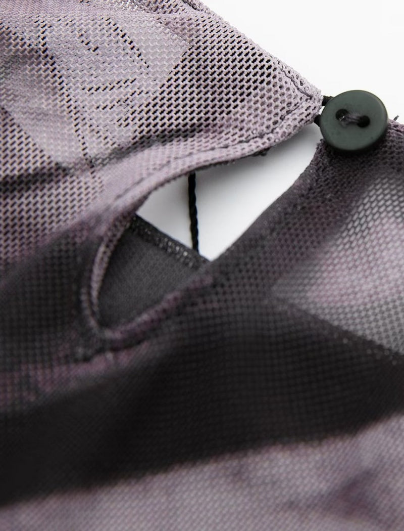 Tie-Dye Sheer Long Sleeve Top