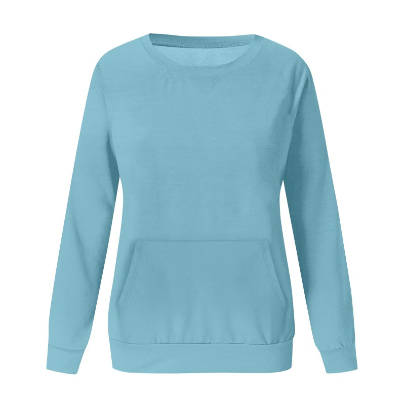 Crew Neck Loose Long Sleeve Top