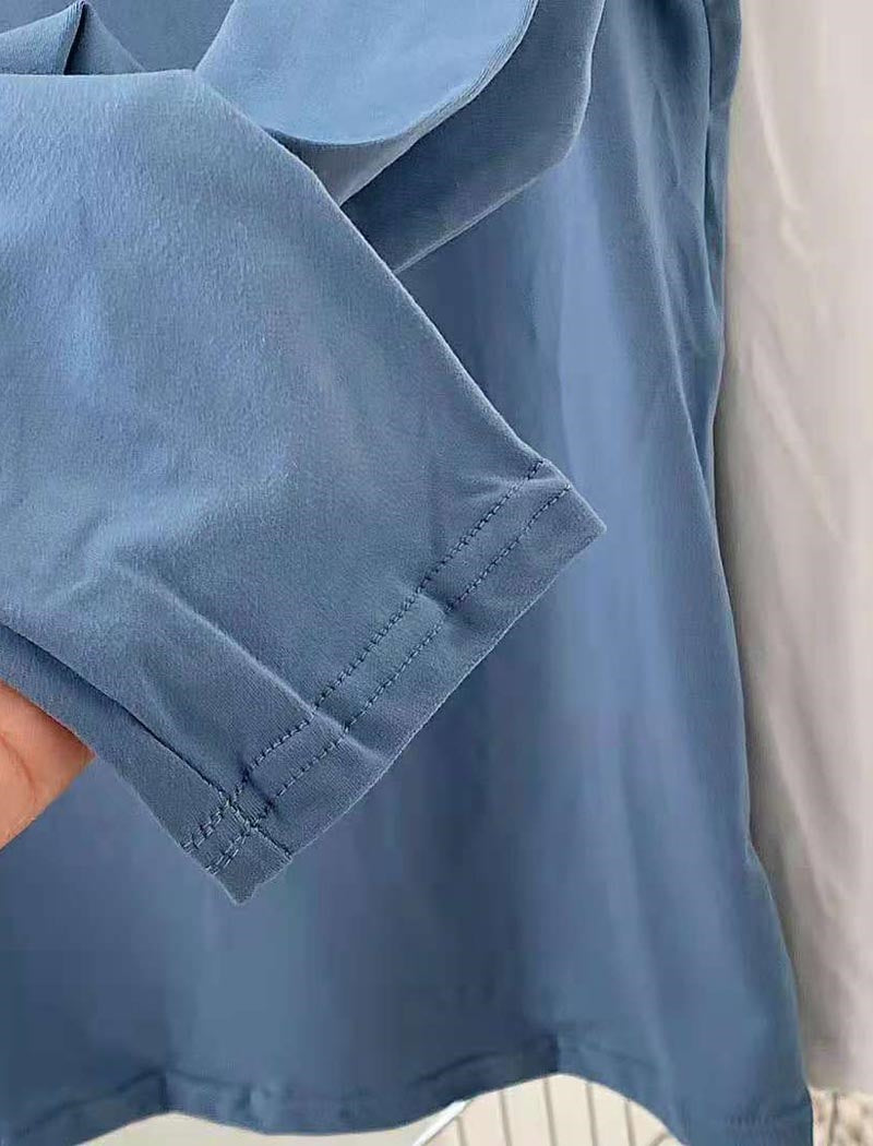 High-Neck Long-Sleeve Basic Top