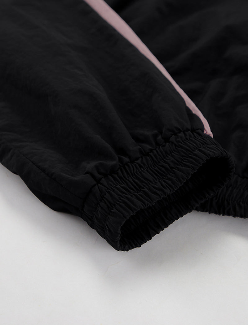 Color-Block Sporty Jacket and Pants Set