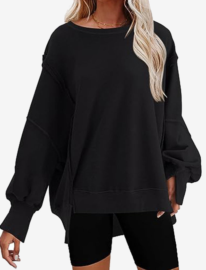 Oversized Long-Sleeve Pullover