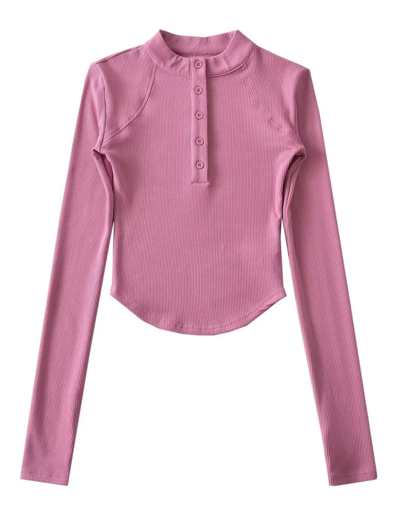 Ribbed Slim Fit Thumbhole Top