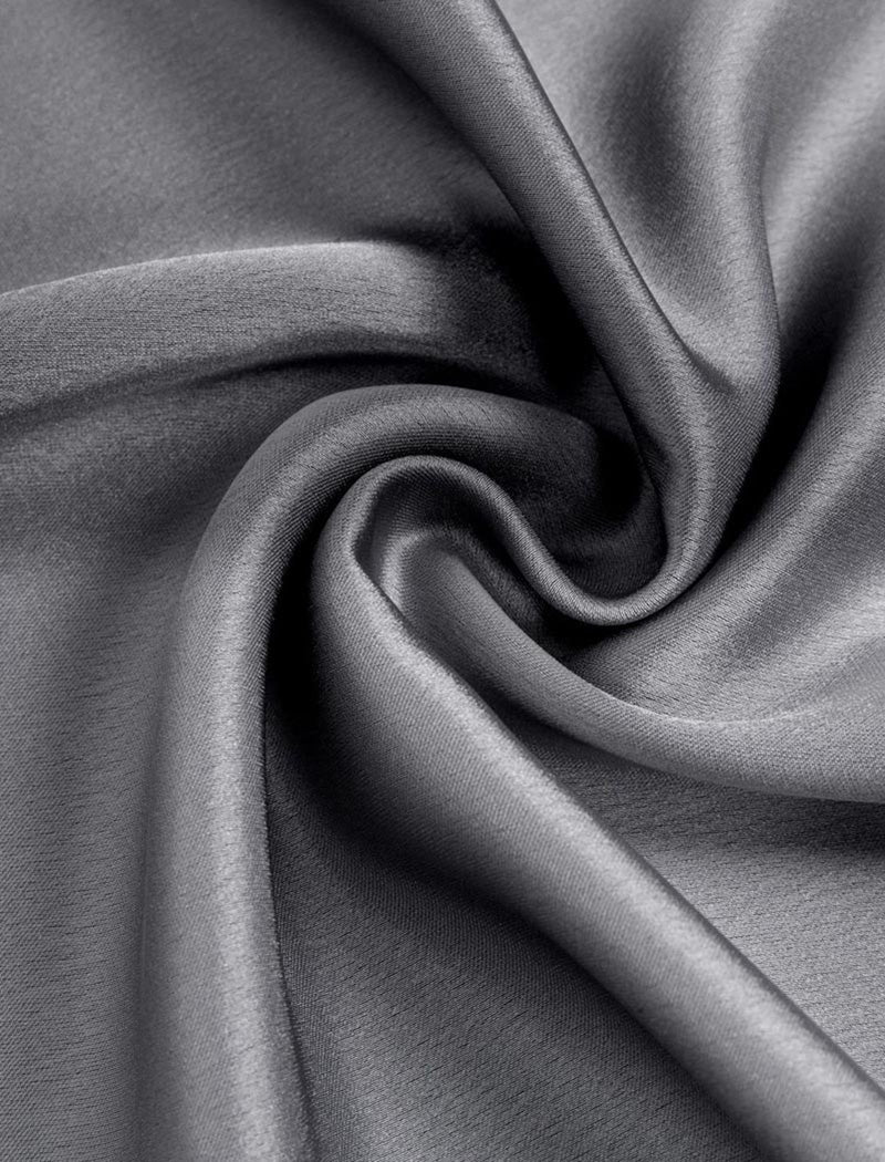 Drawstring Satin Maxi Skirt