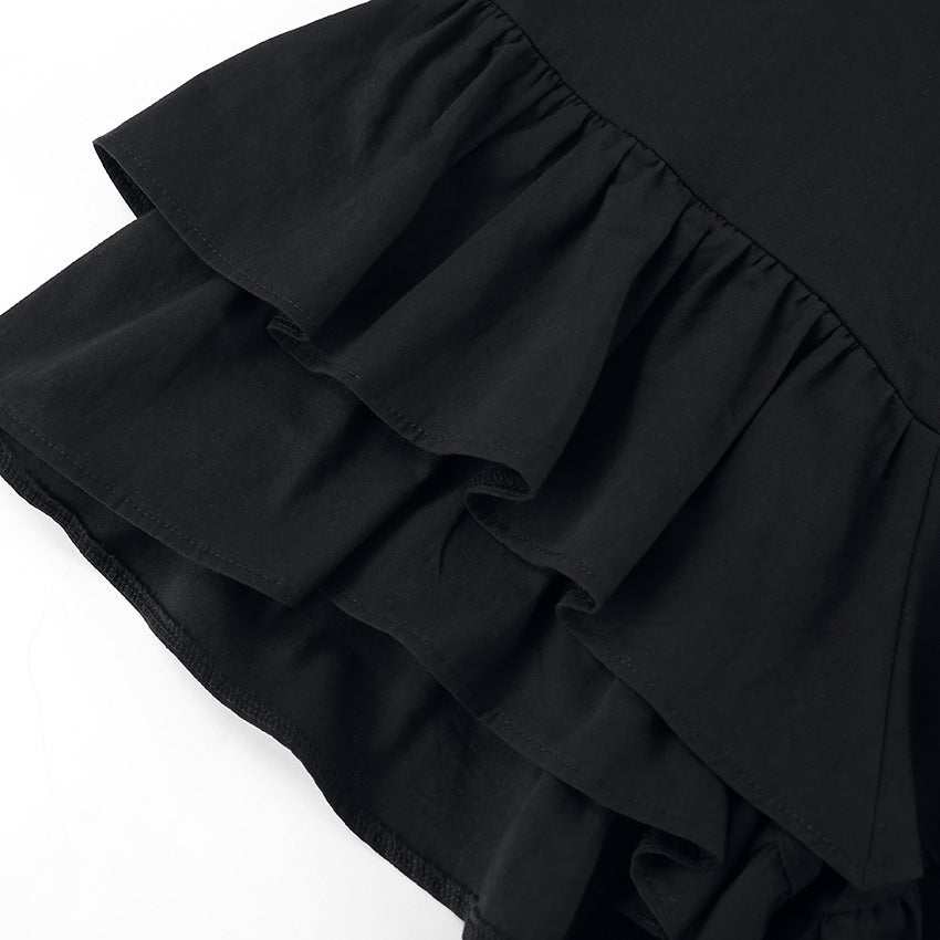 Ruffled Hem Skort