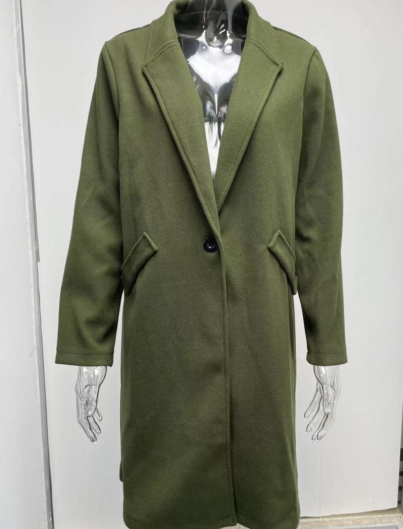 Tailored Longline Button-Up Coat