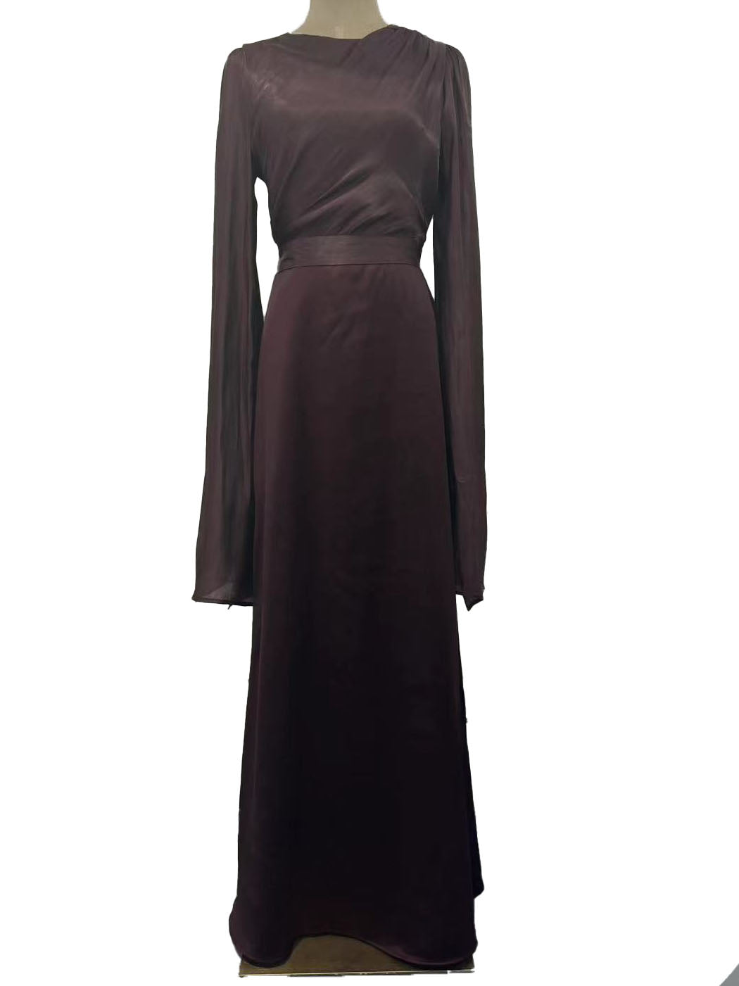 Draped Sleeves Bodycon Maxi Dress