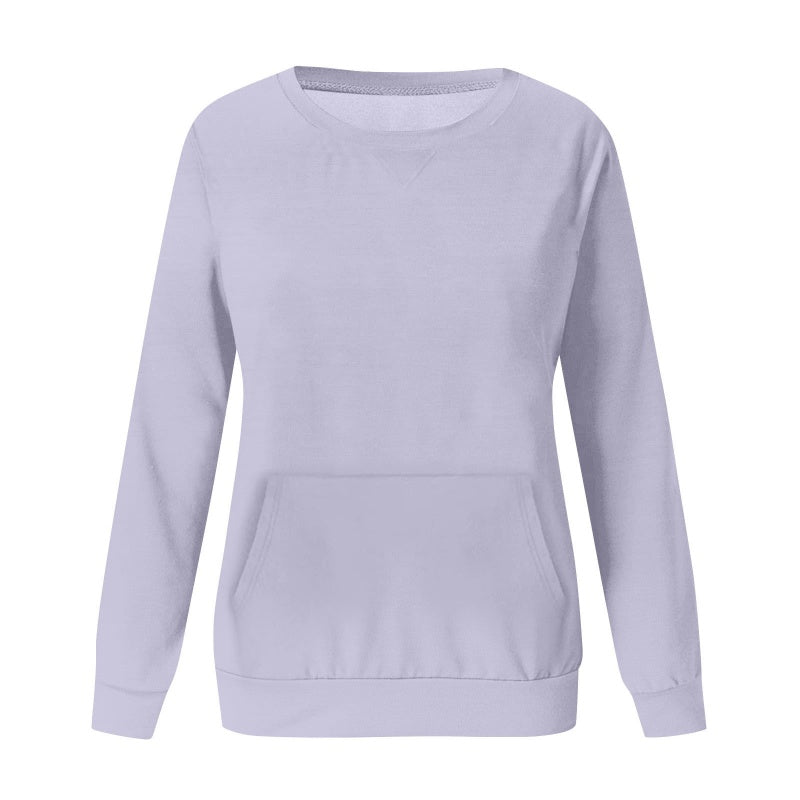 Crew Neck Loose Long Sleeve Top